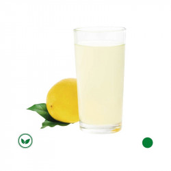 Bebida sabor a limón con semillas de chía